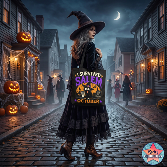 Survived Salem Cat - Tote Bag (AOP)