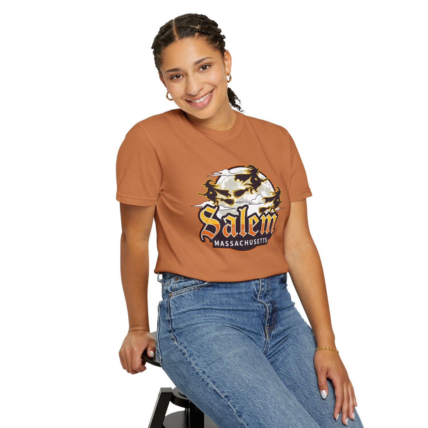 SALEM LOGO Unisex Garment-Dyed T-shirt