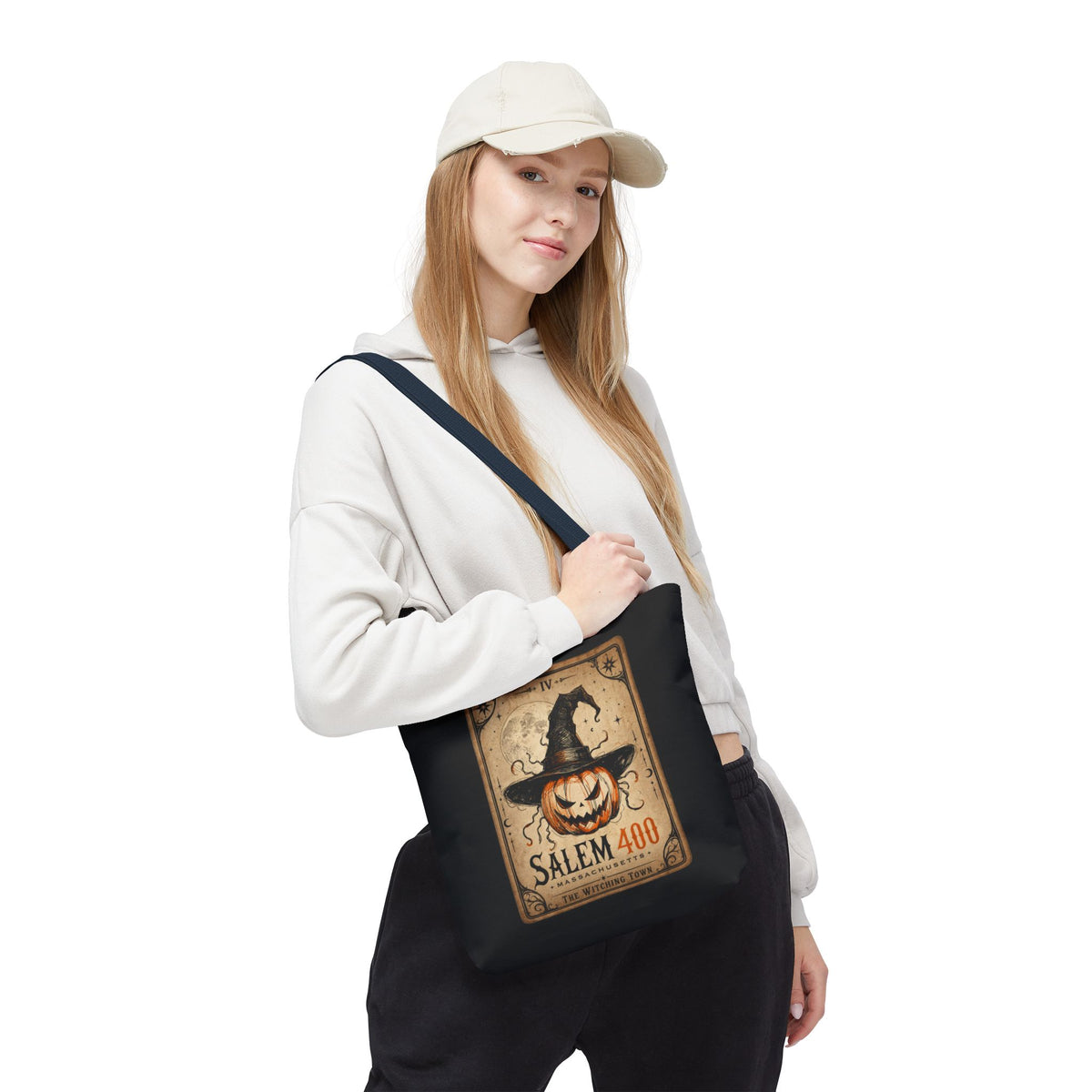 PUNKIN TAROT Tote Bag (AOP) – alternate view | SalemFootsteps