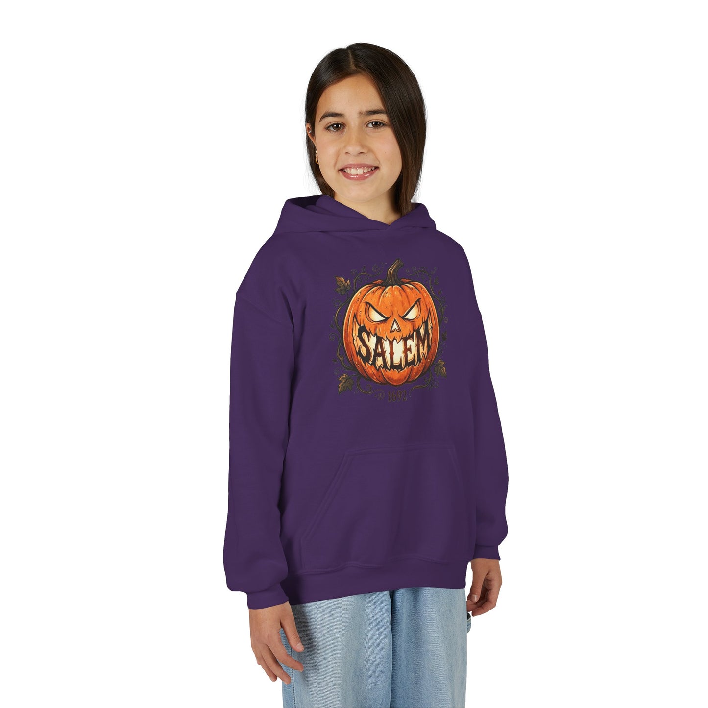 SALEM SMILE Youth Heavy Blend Hooded Sweatshirt