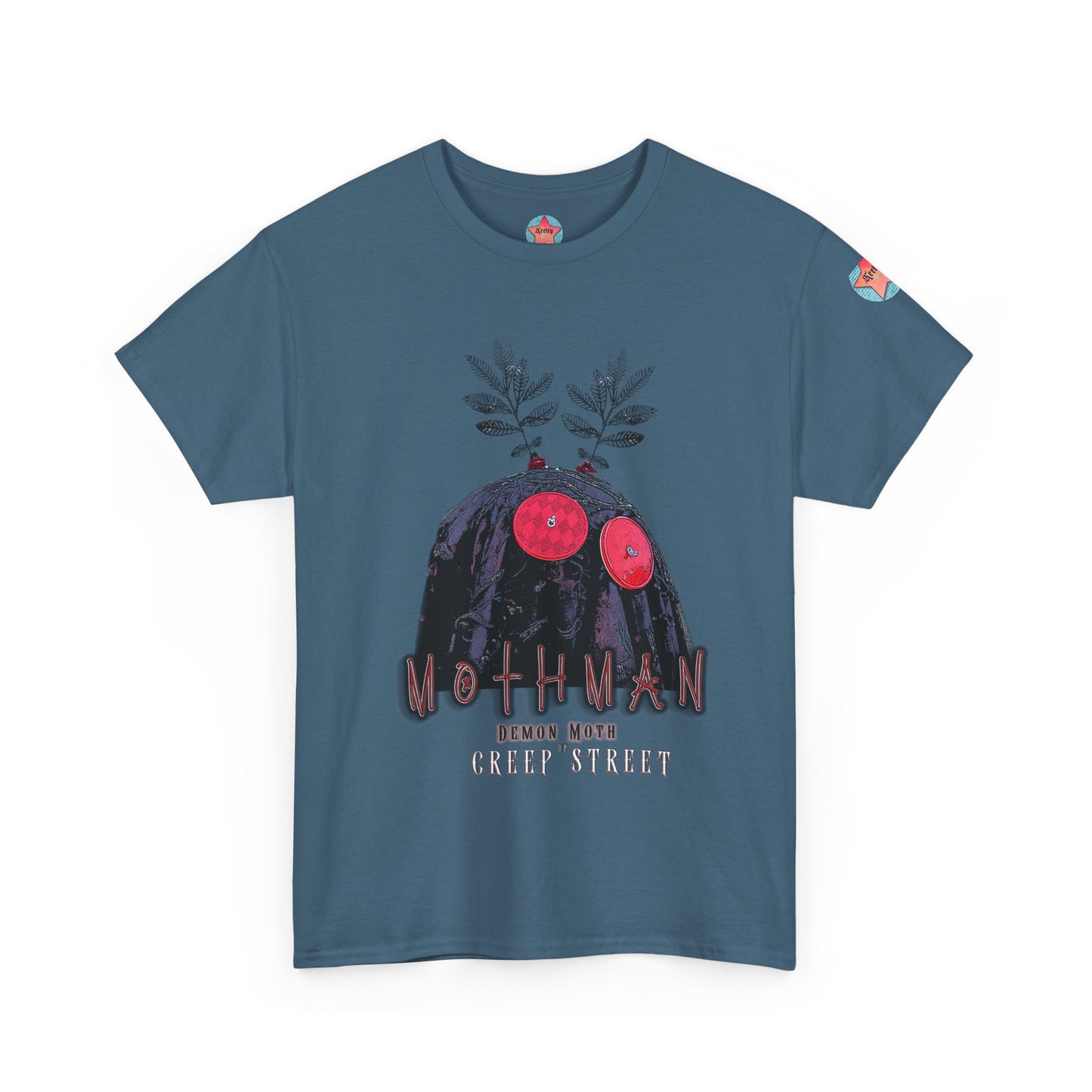 SLATE BLUE MOTHMAN T SHIRT
