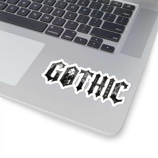 GOTHIC Kiss-Cut Stickers – gothic – front view | SalemFootsteps