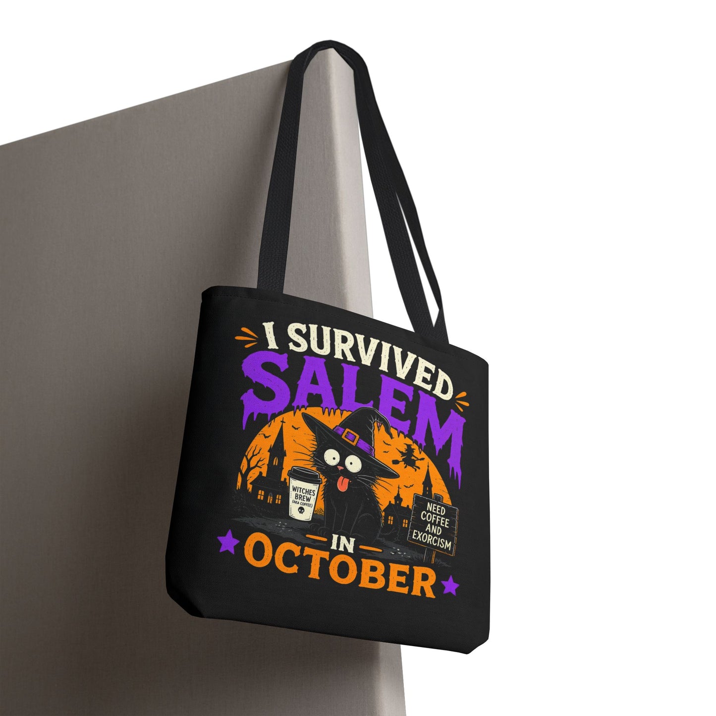 Survived Salem Cat - Tote Bag (AOP)