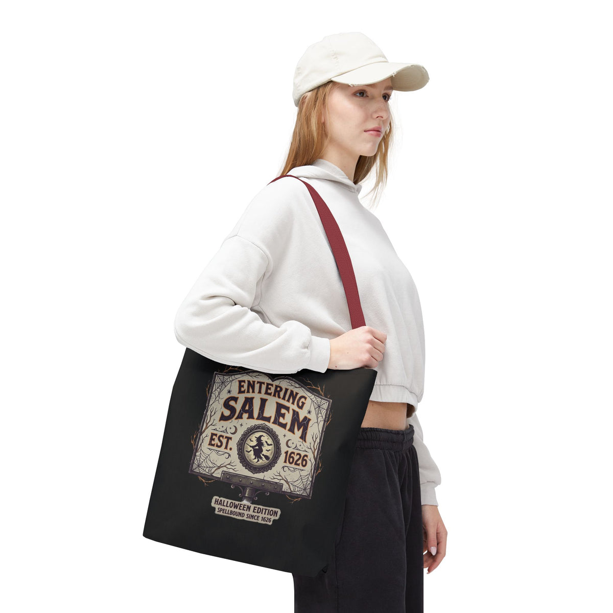 Spooky Entering Salem Tote Bag (AOP)