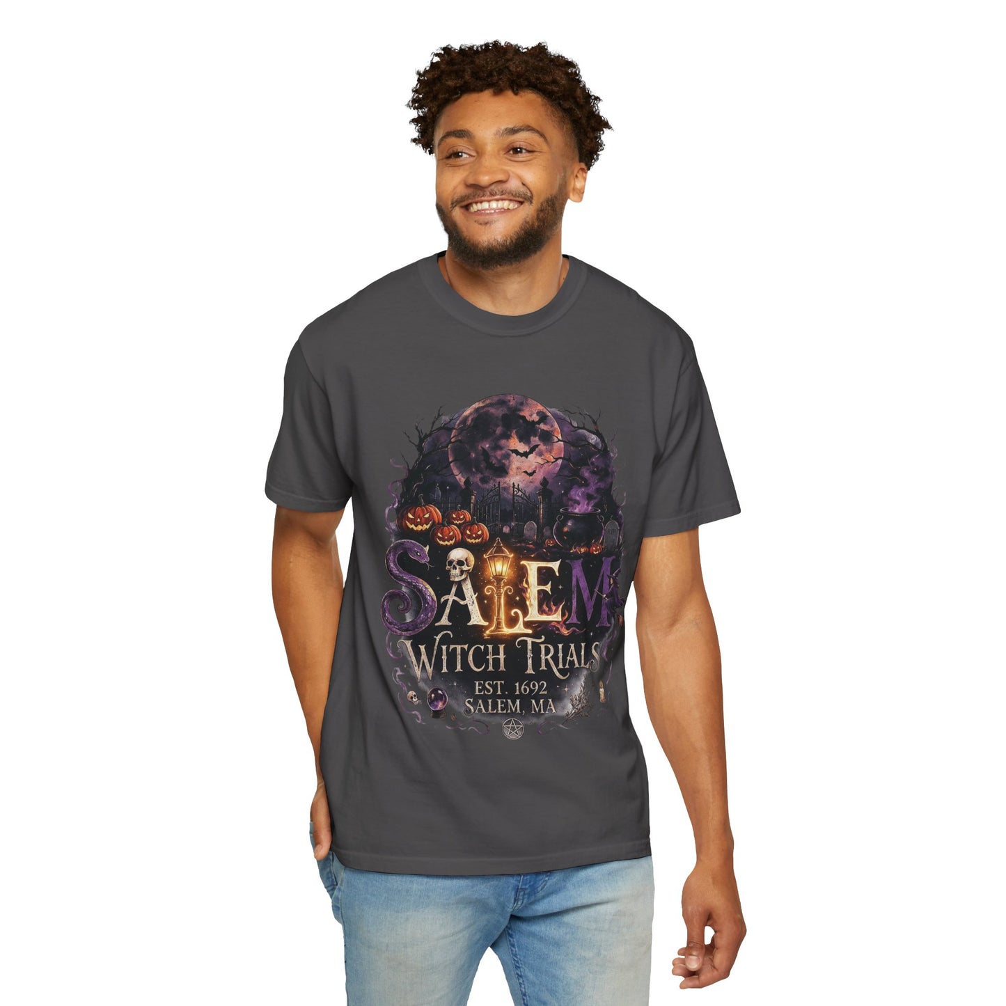 SALEM WITCH TRIALS Unisex Garment-Dyed T-shirt