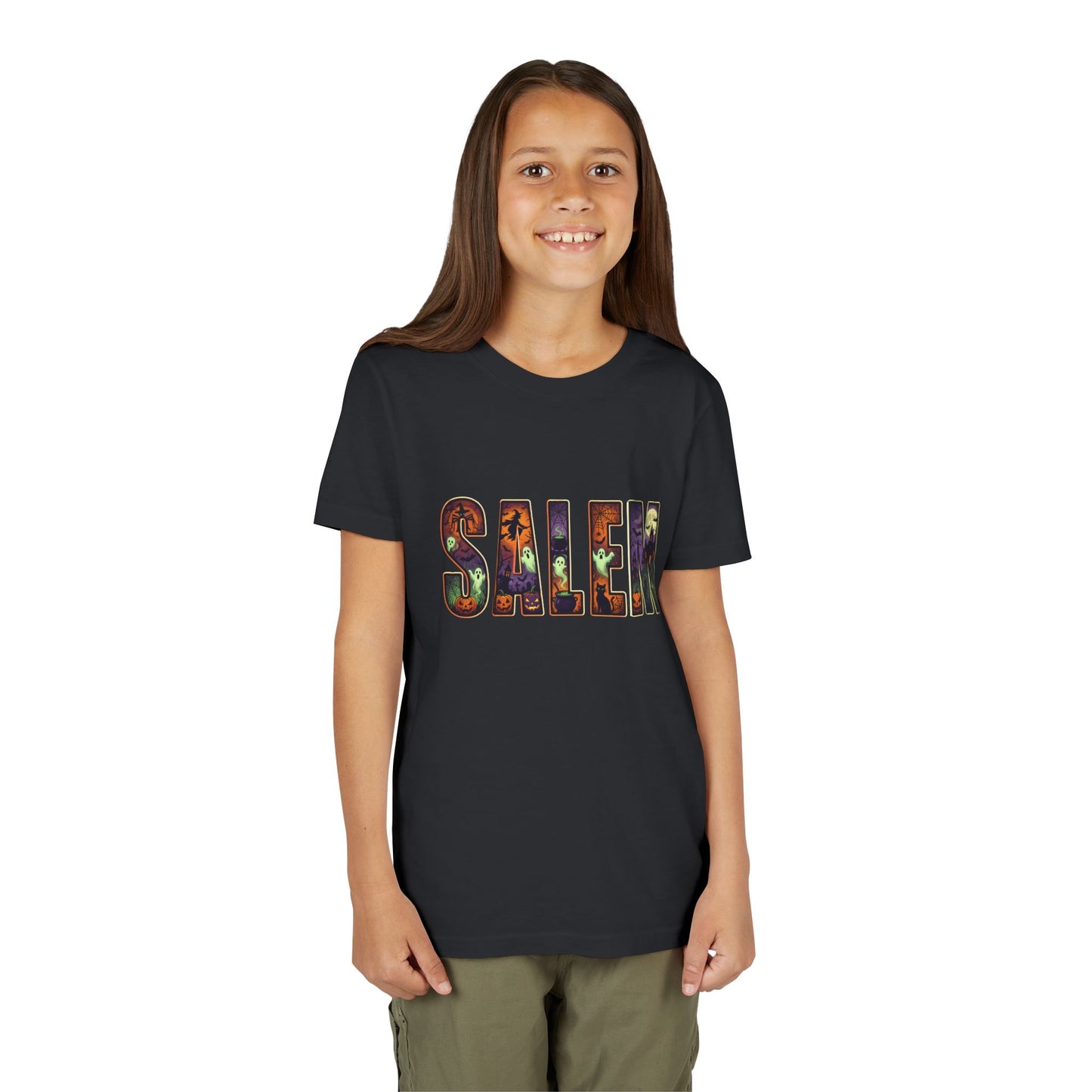 SALEM SPOOKY Youth Short Sleeve Tshirt (More Colors)