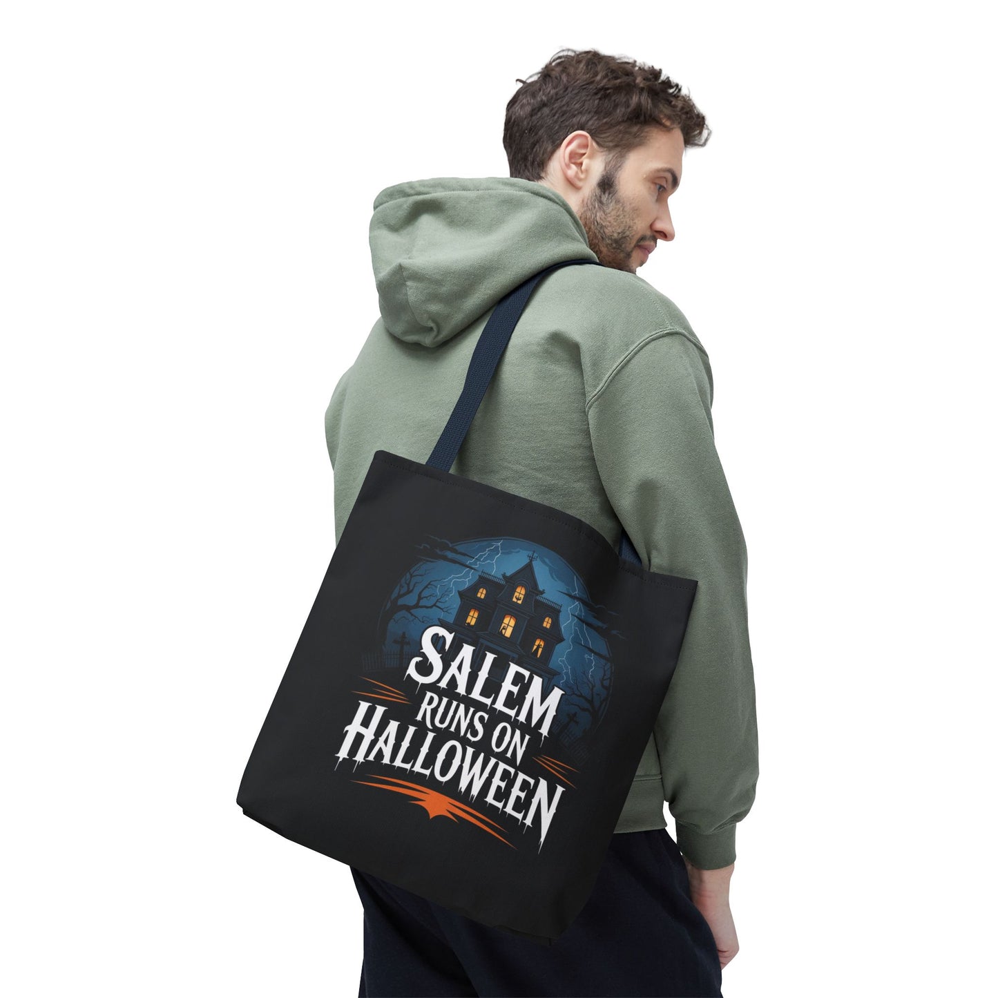 Salem Runs on Halloween Tote Bag (AOP)