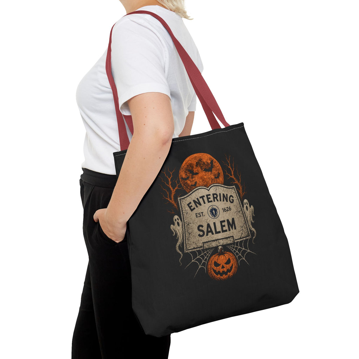 Halloween Entering Salem Tote Bag (AOP)
