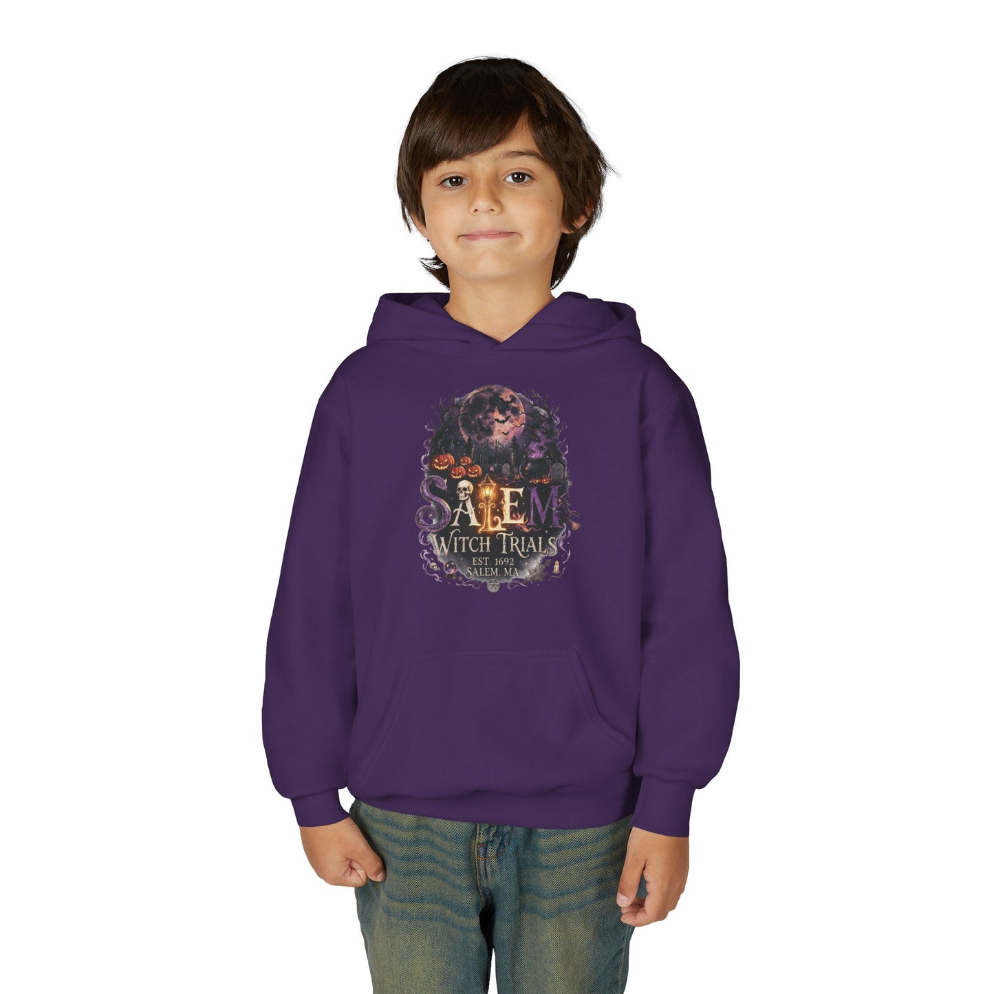 SALEM WITCH TRIALS Youth Heavy Blend Hooded Sweatshirt