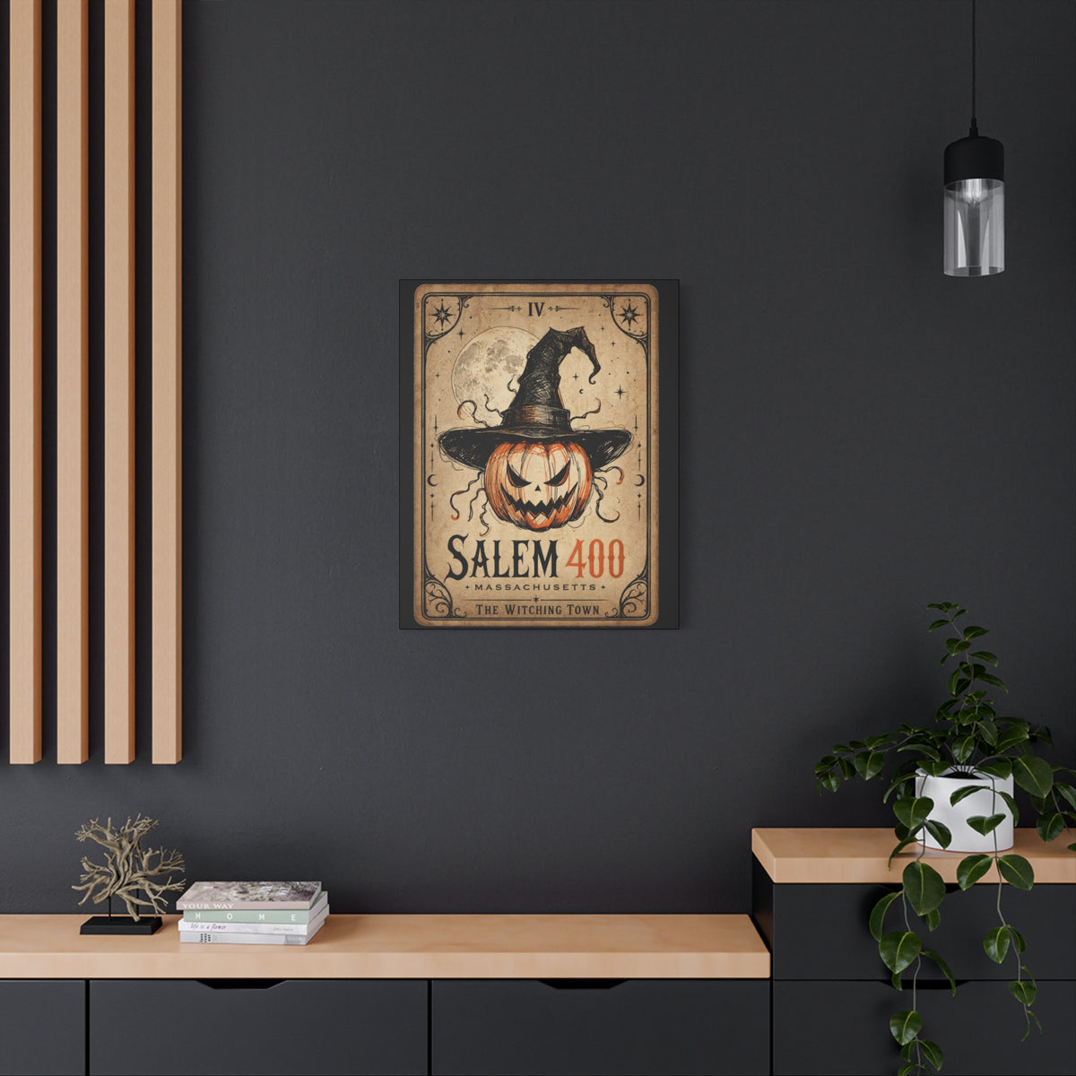SALEM TAROT Matte Canvas, Stretched, 1.25" – Salem – alternate view | SalemFootsteps