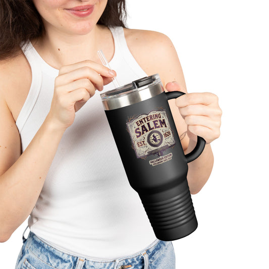 Spooky Entering Salem Insulated Travel Mug, 40oz