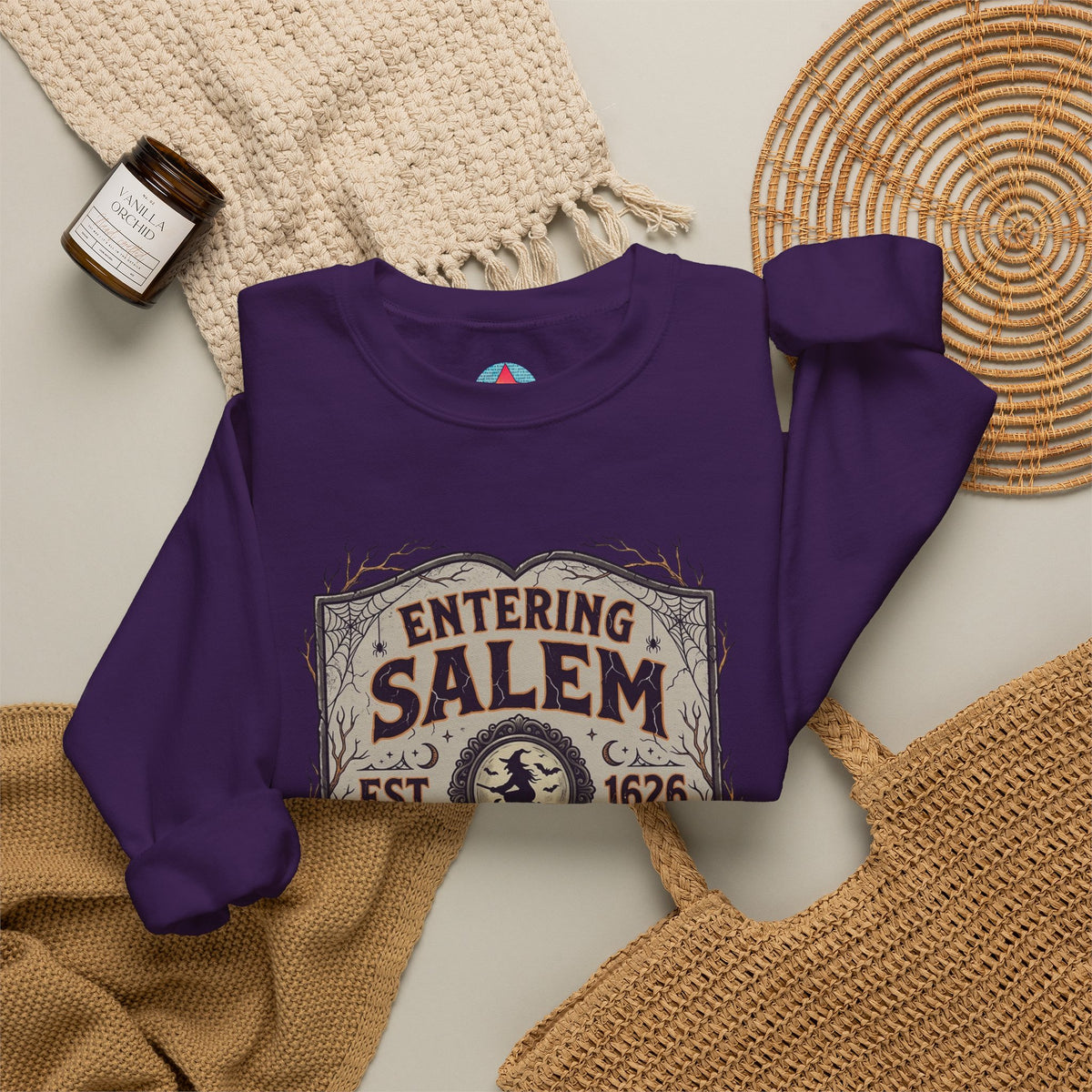 Spooky Entering Salem Unisex Heavy Blend™ Crewneck Sweatshirt
