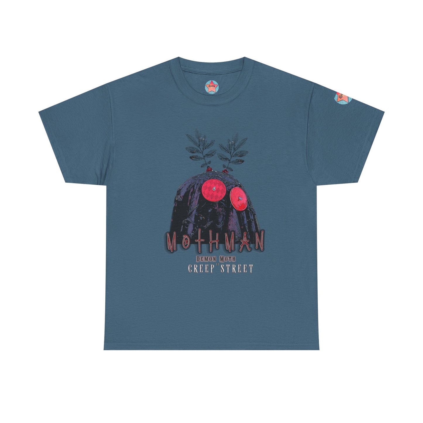 SLATE BLUE MOTHMAN T SHIRT