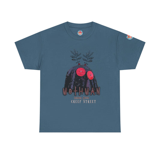 SLATE BLUE MOTHMAN T SHIRT