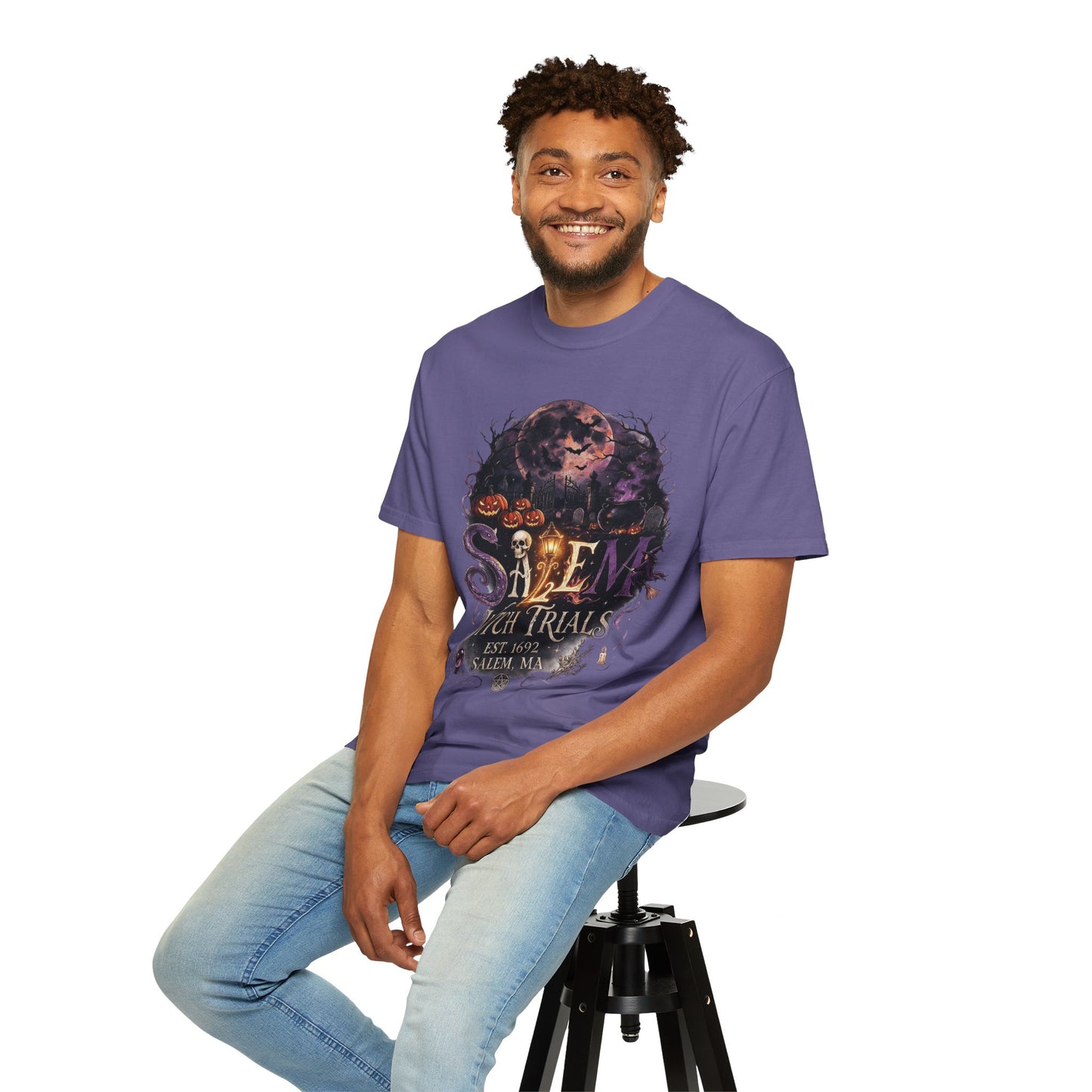 SALEM WITCH TRIALS Unisex Garment-Dyed T-shirt
