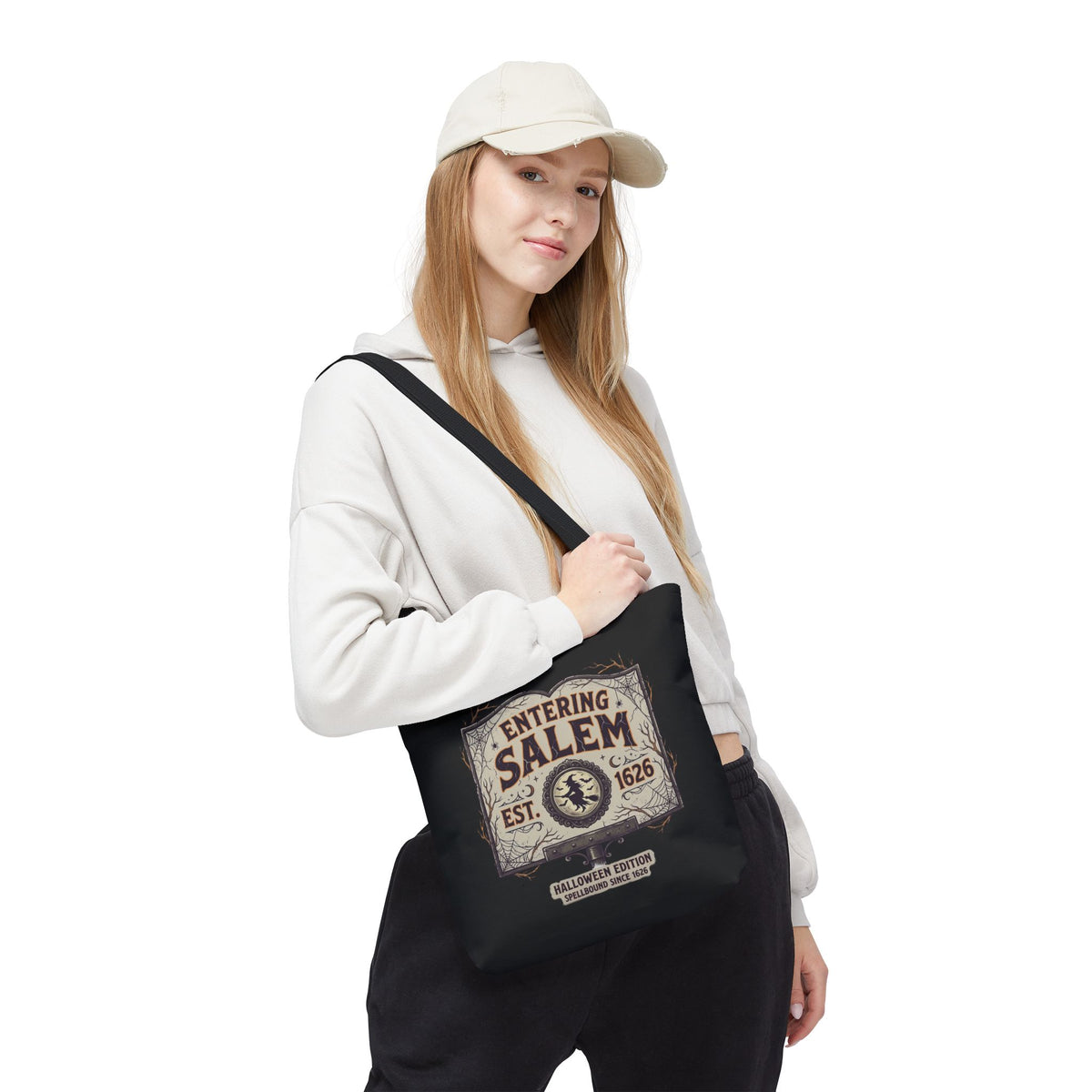 Spooky Entering Salem Tote Bag (AOP)