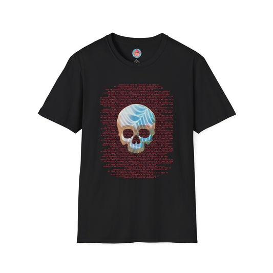BE TRUE TO YOURSELF SKULL RED Unisex Softstyle T-Shirt