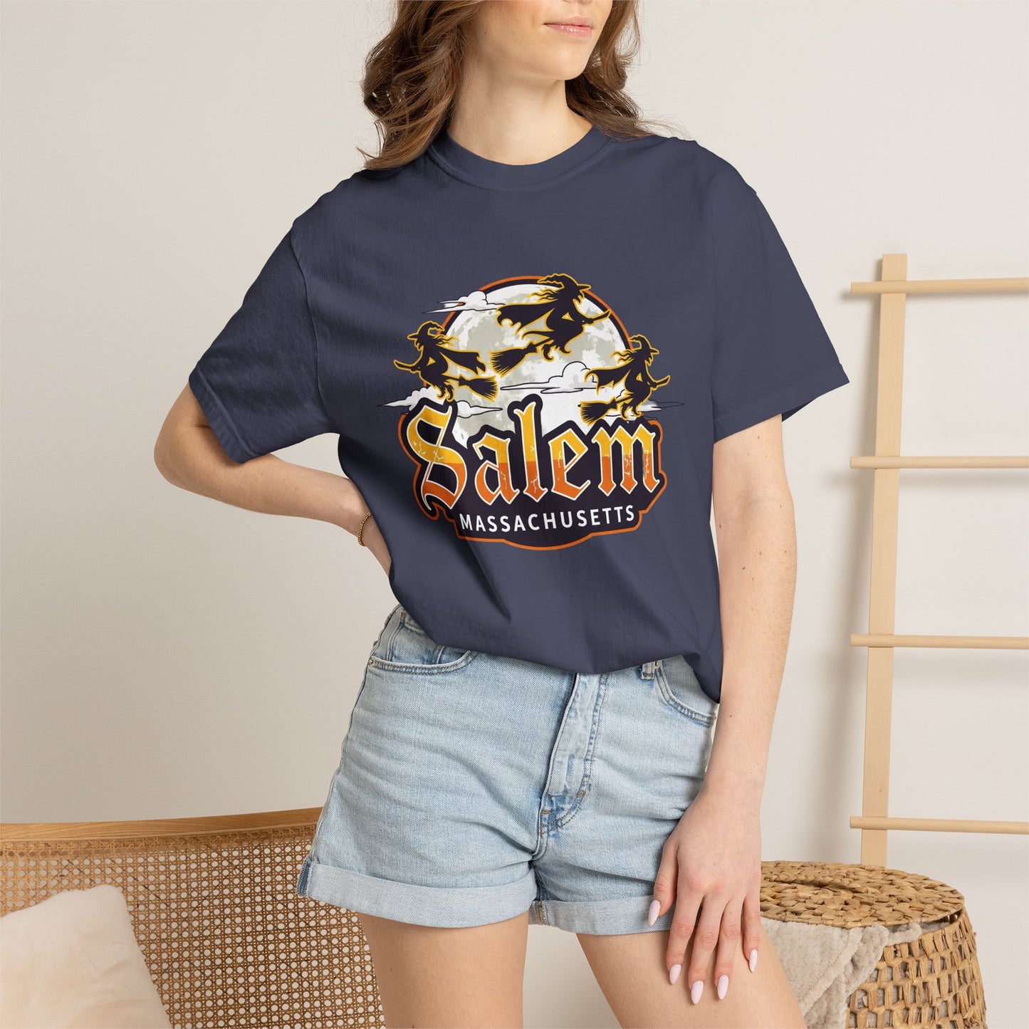 SALEM LOGO Unisex Garment-Dyed T-shirt