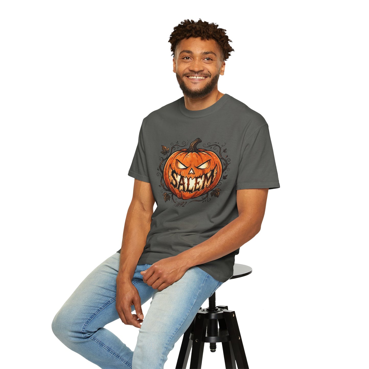 SALEM SMILE Unisex Garment-Dyed T-shirt