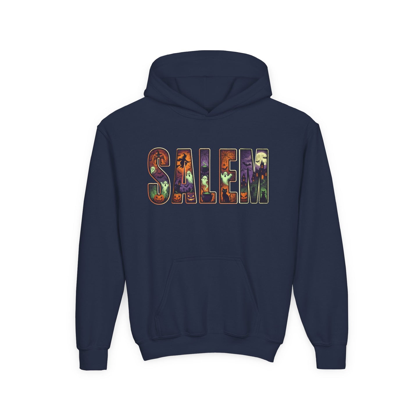 SALEM SPOOKY Youth Heavy Blend Hooded Sweatshirt (More Colors)