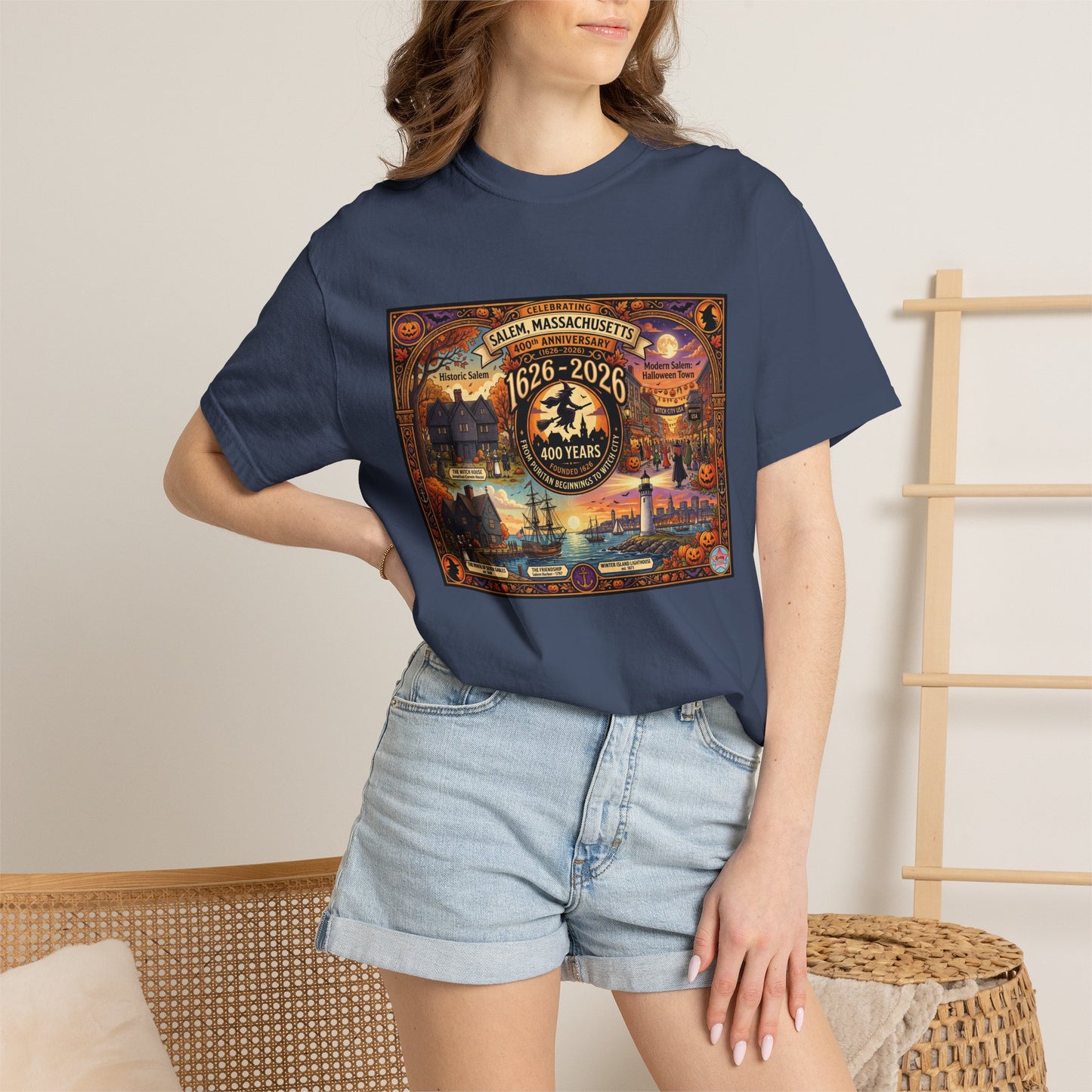 Celebrating Salem 400 Unisex Garment-Dyed T-shirt