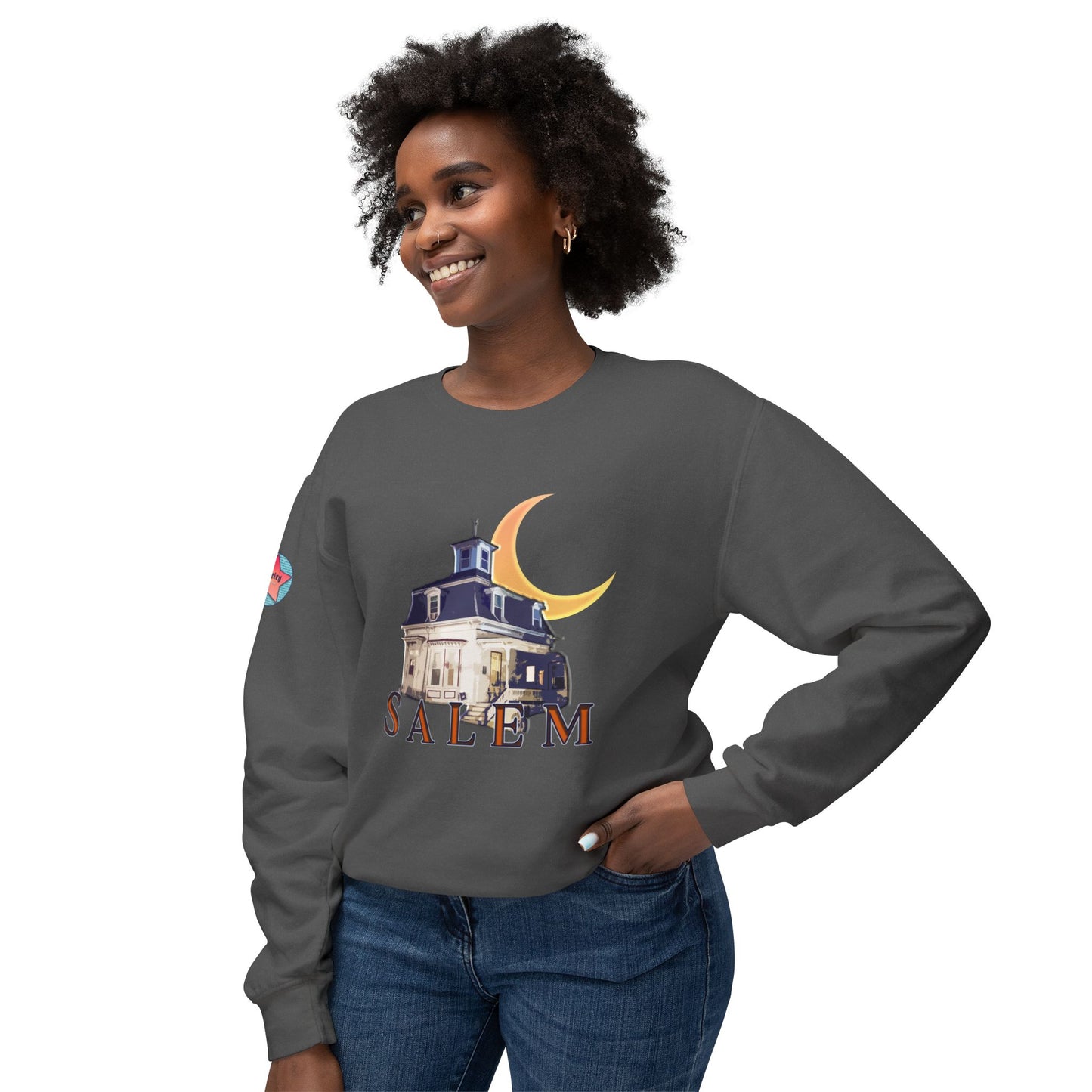 SALEM HOUSE Unisex Lightweight Crewneck Sweatshirt