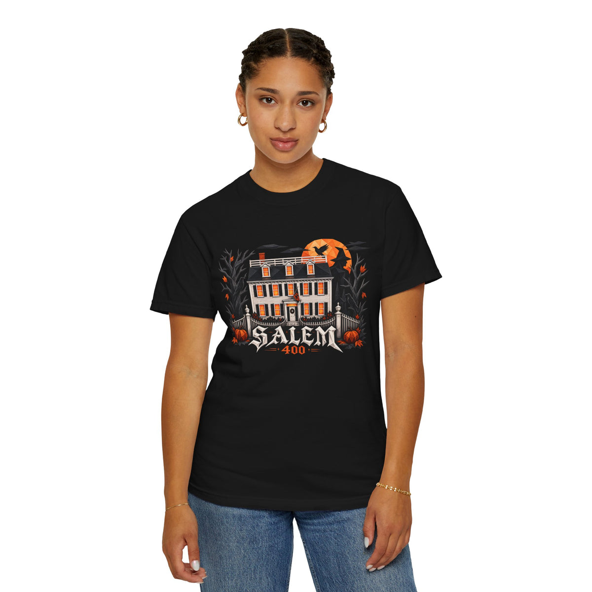Salem 400 Ropes Mansion - Unisex Garment-Dyed T-shirt