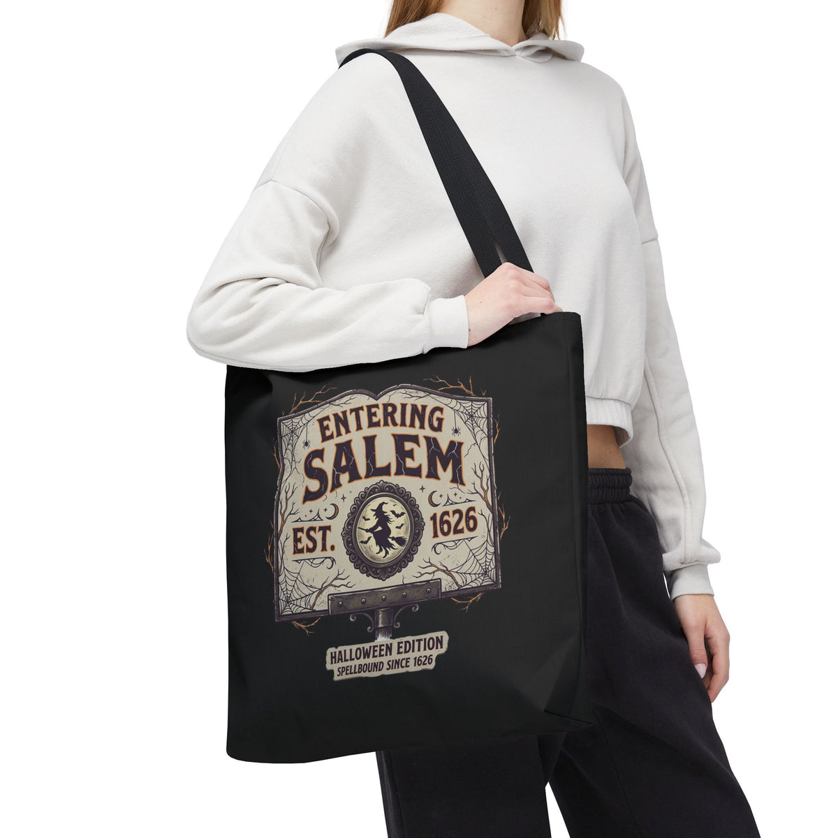 Spooky Entering Salem Tote Bag (AOP)