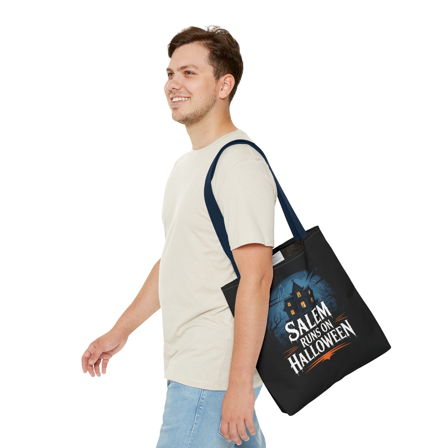 Salem Runs on Halloween Tote Bag (AOP)