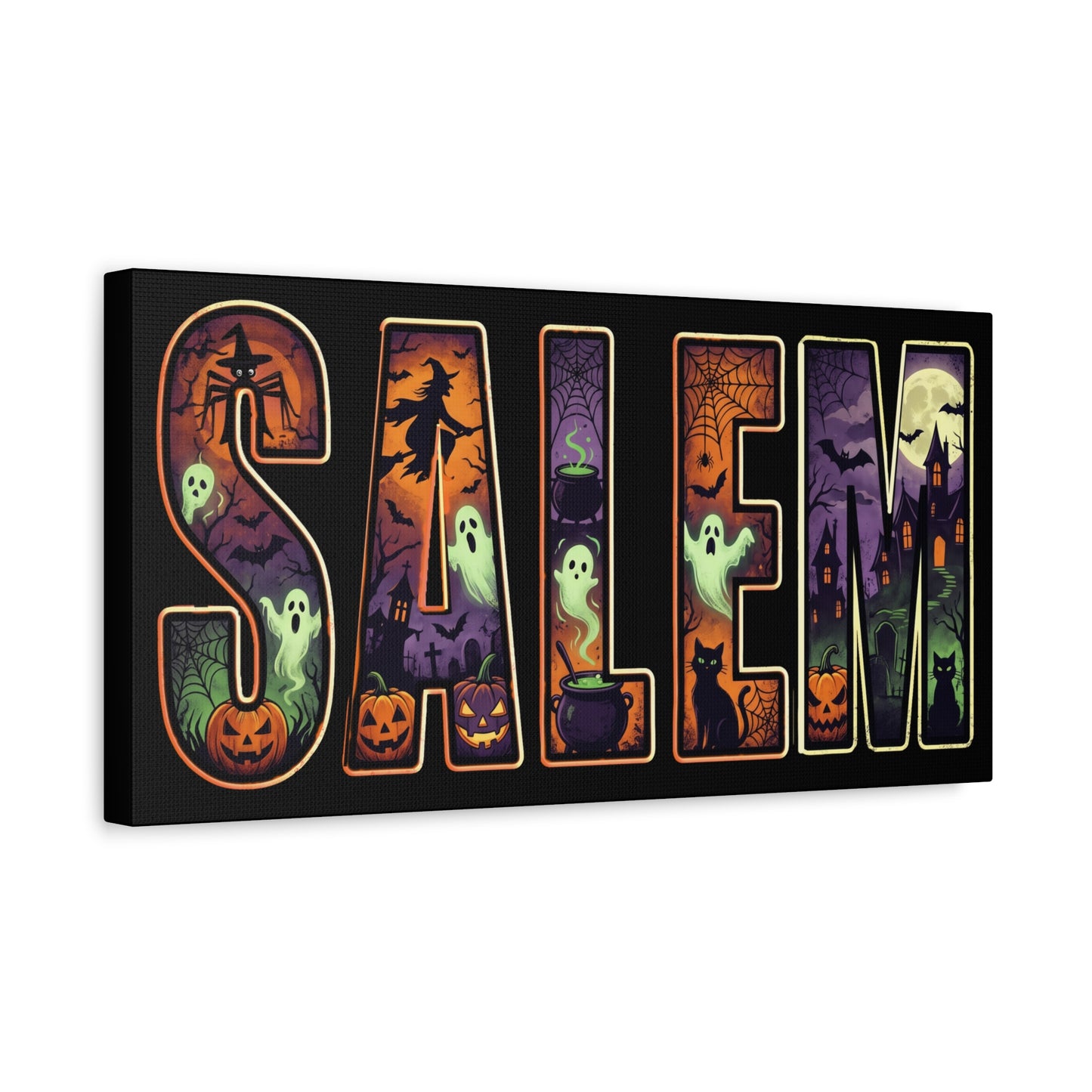 SALEM SPOOKY Matte Canvas, Stretched, 1.25"