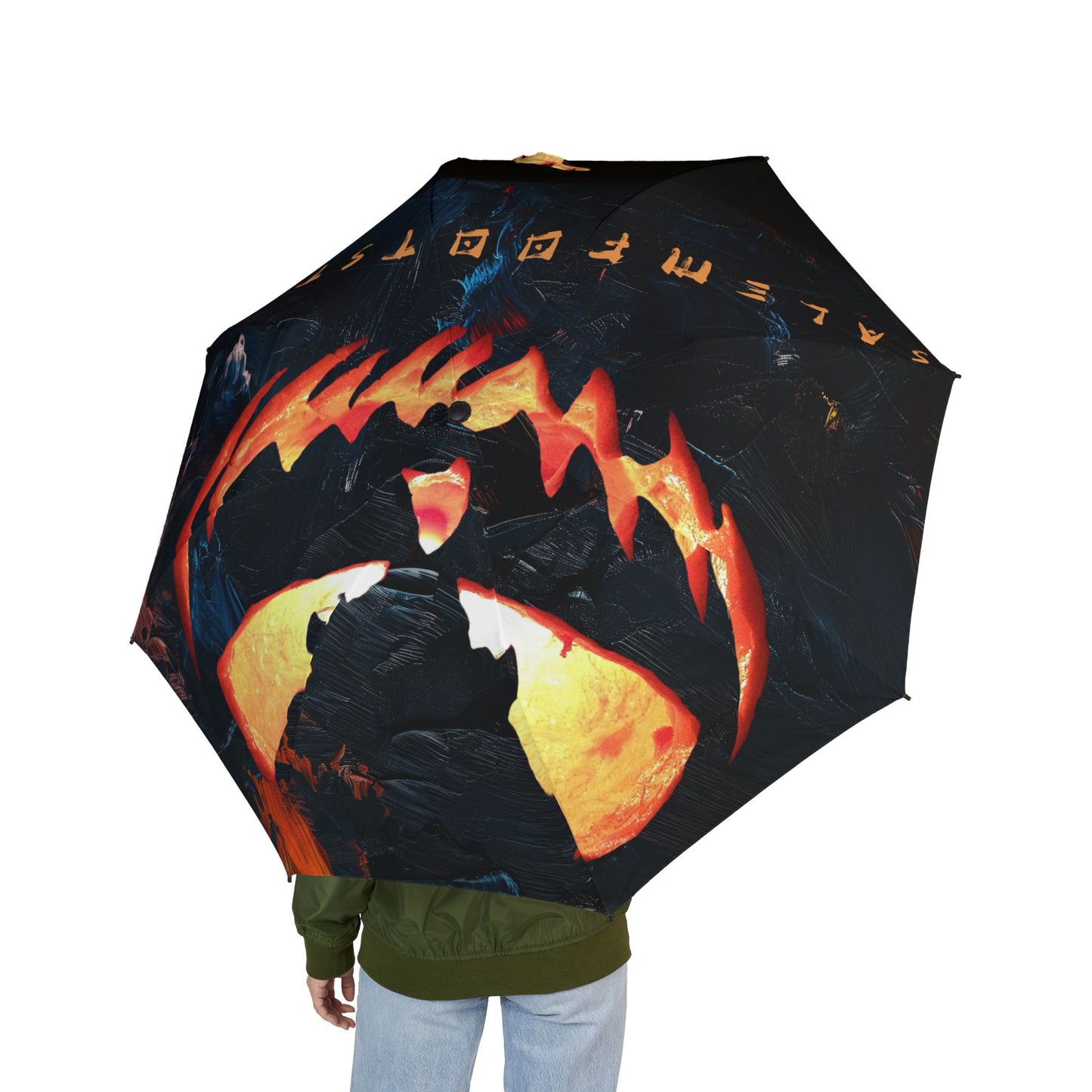MIDNIGHT HALLOWEEN Semi-Automatic Foldable Umbrella