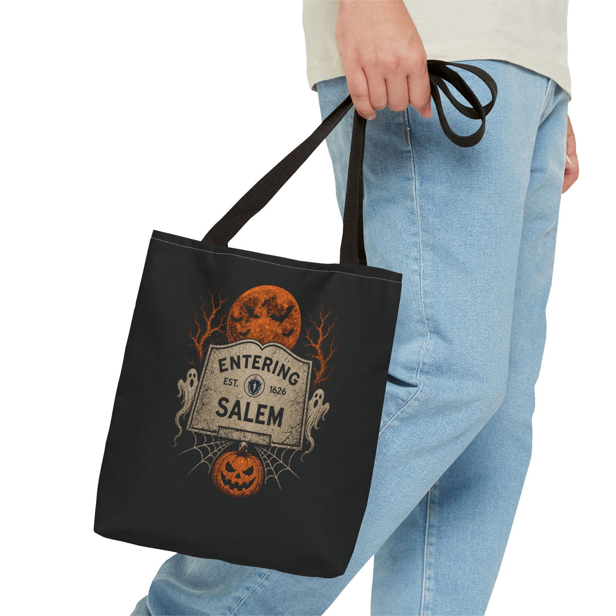 Halloween Entering Salem Tote Bag (AOP)
