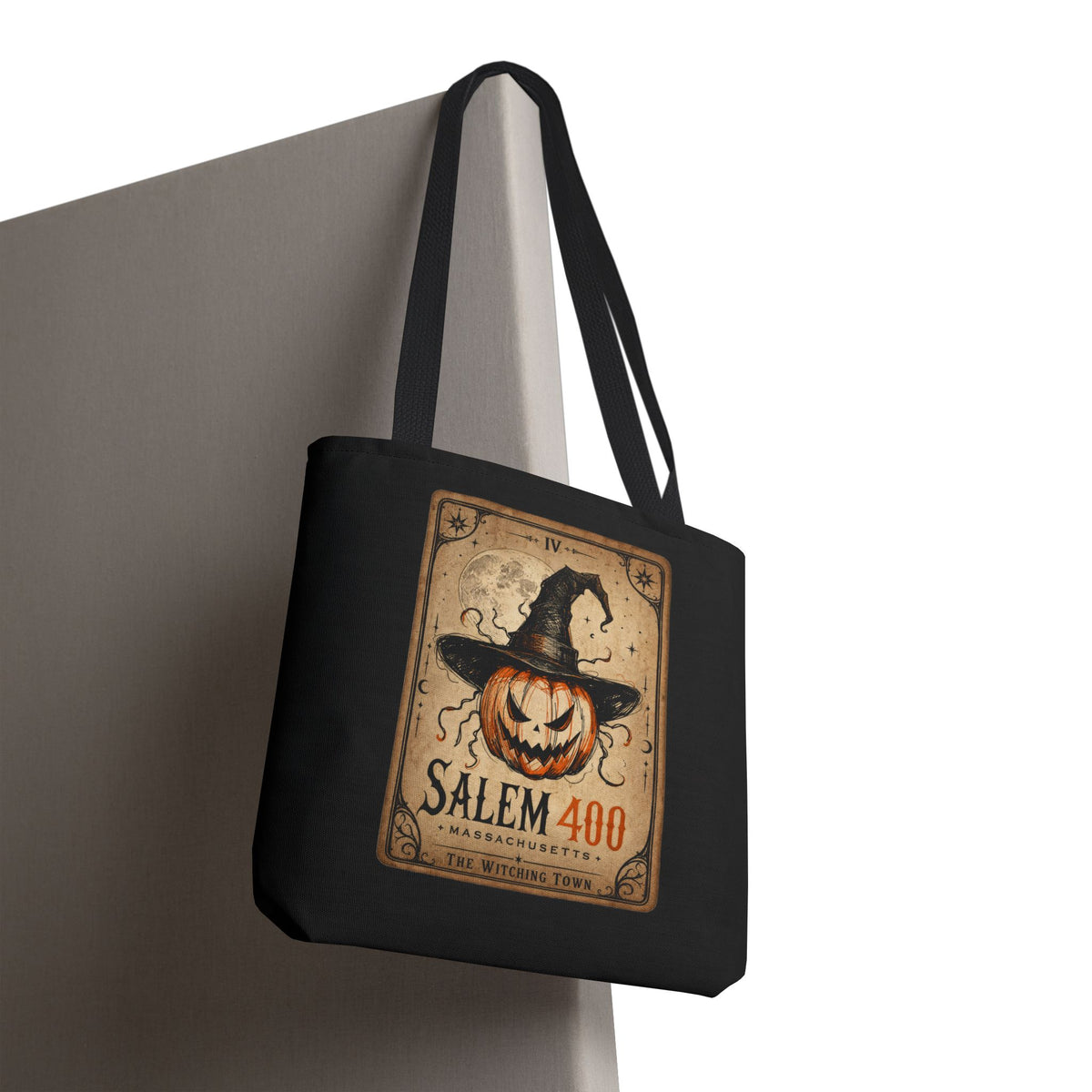 PUNKIN TAROT Tote Bag (AOP) – alternate view | SalemFootsteps