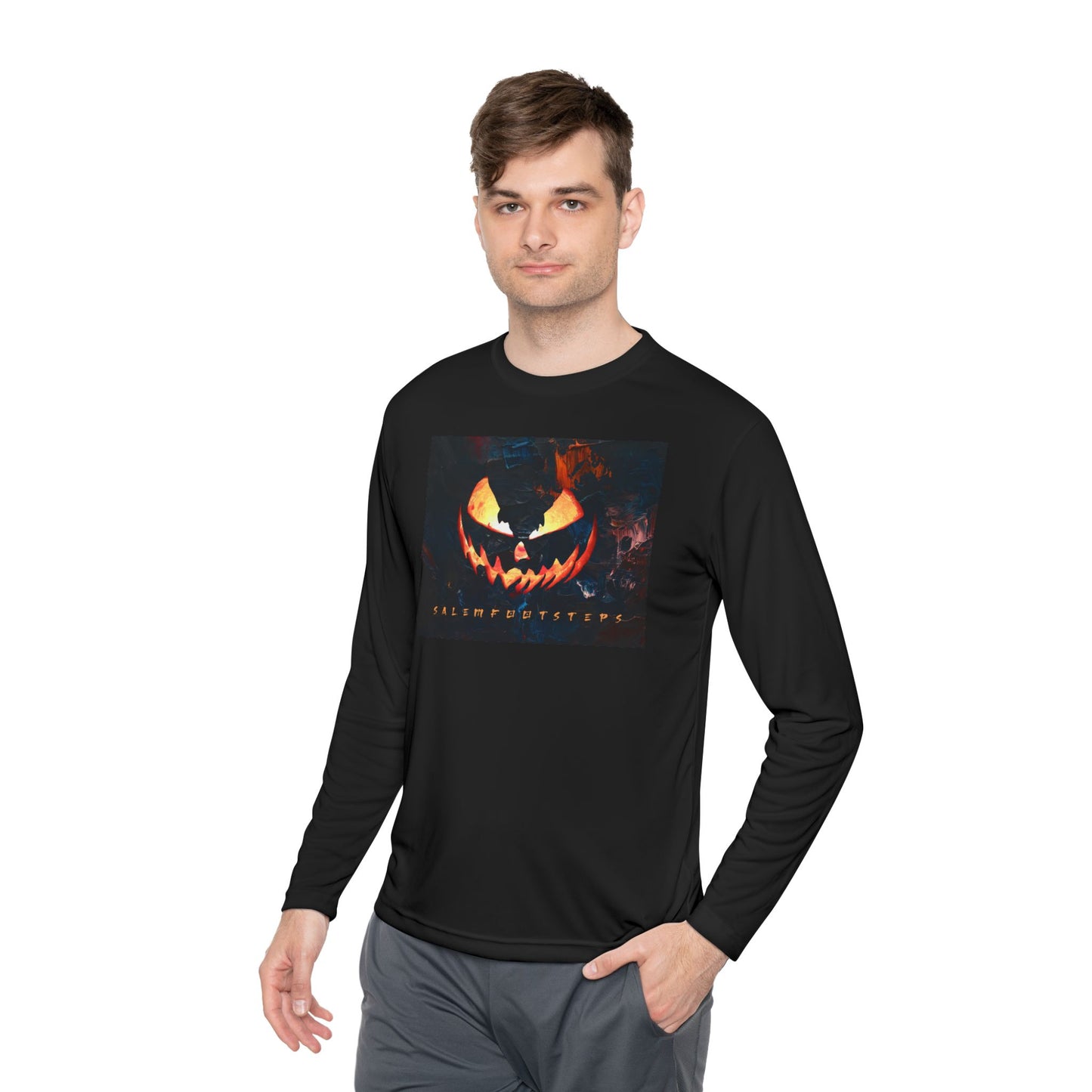 MIDNIGHT HALLOWEEN Unisex Lightweight Long Sleeve Tee