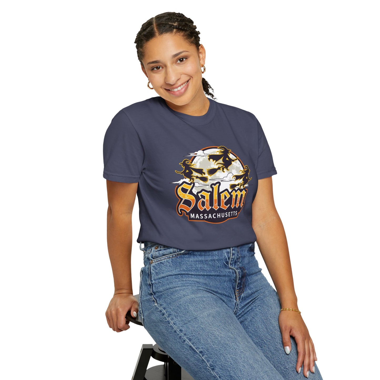 SALEM LOGO Unisex Garment-Dyed T-shirt