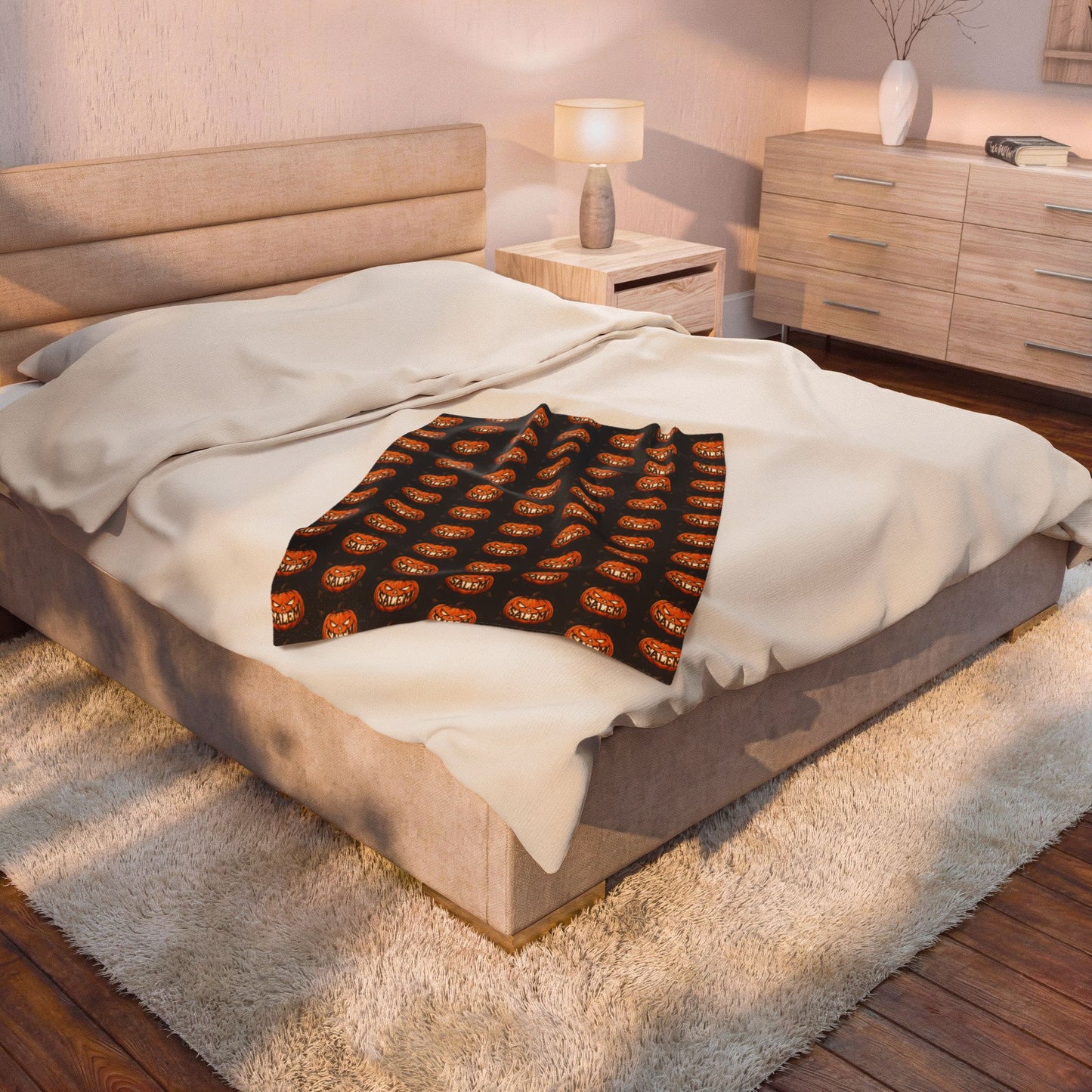 SALEM SMILE Velveteen Plush Blanket