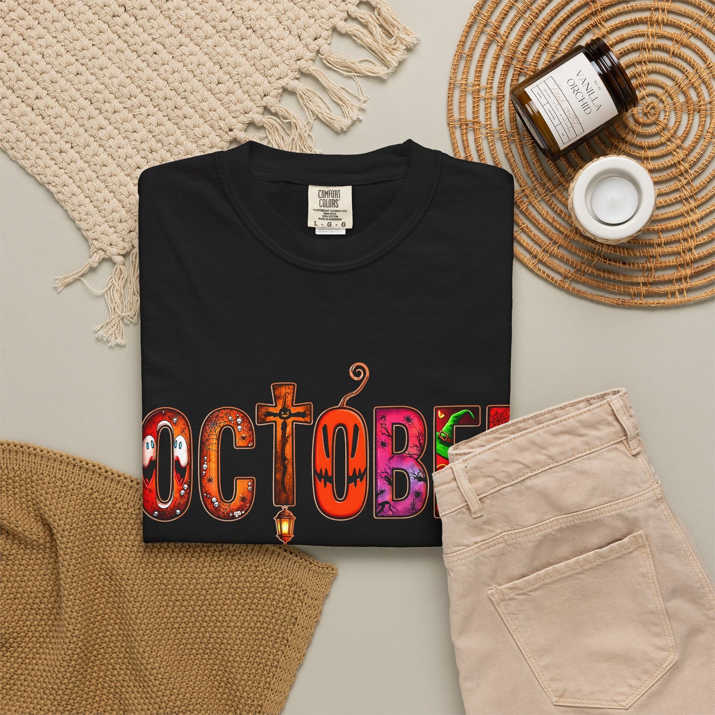 OCTOBER Unisex Garment-Dyed T-shirt