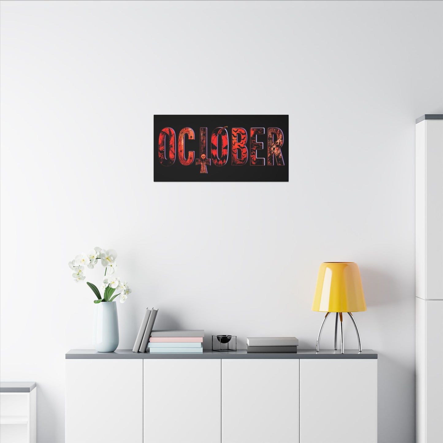 HORROR OCTOBER - Matte Canvas, Stretched, 0.75" (Multi-Size)