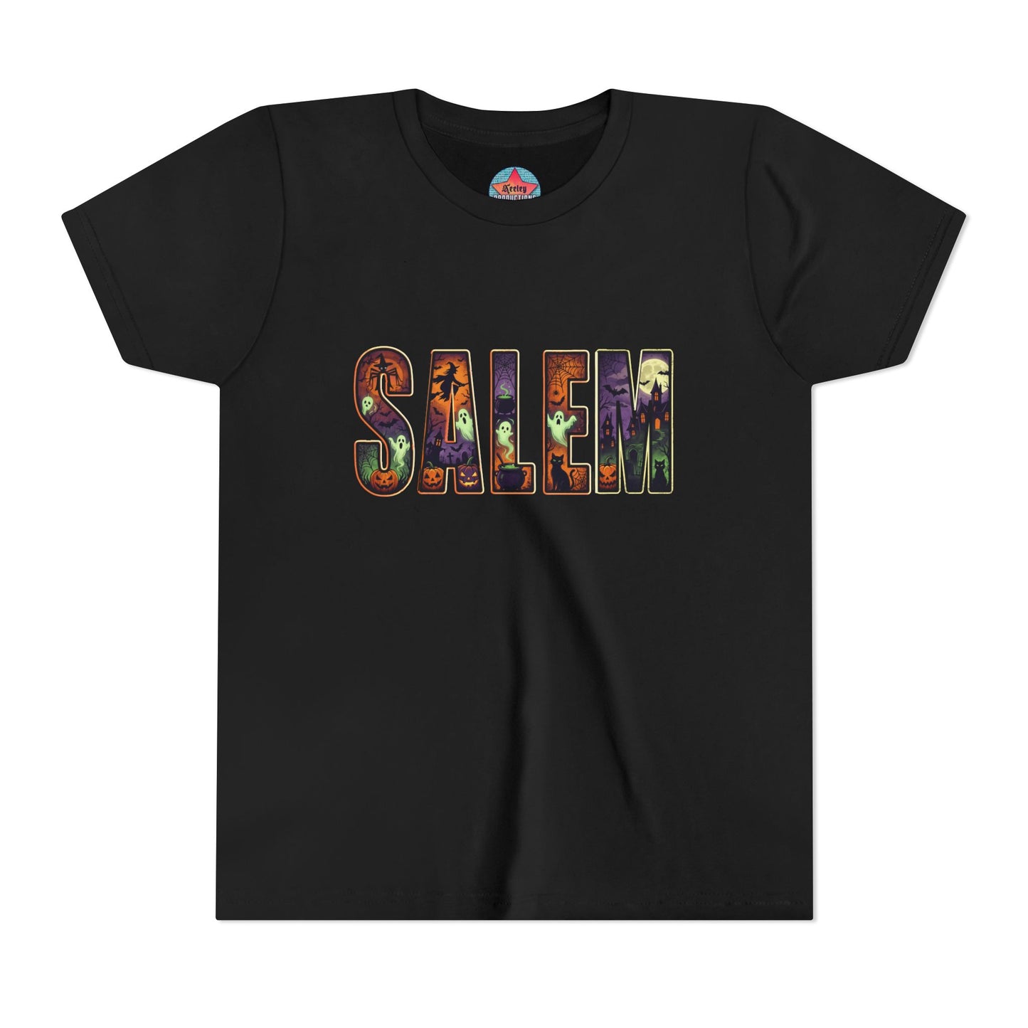 SALEM SPOOKY Youth Short Sleeve Tshirt (More Colors)