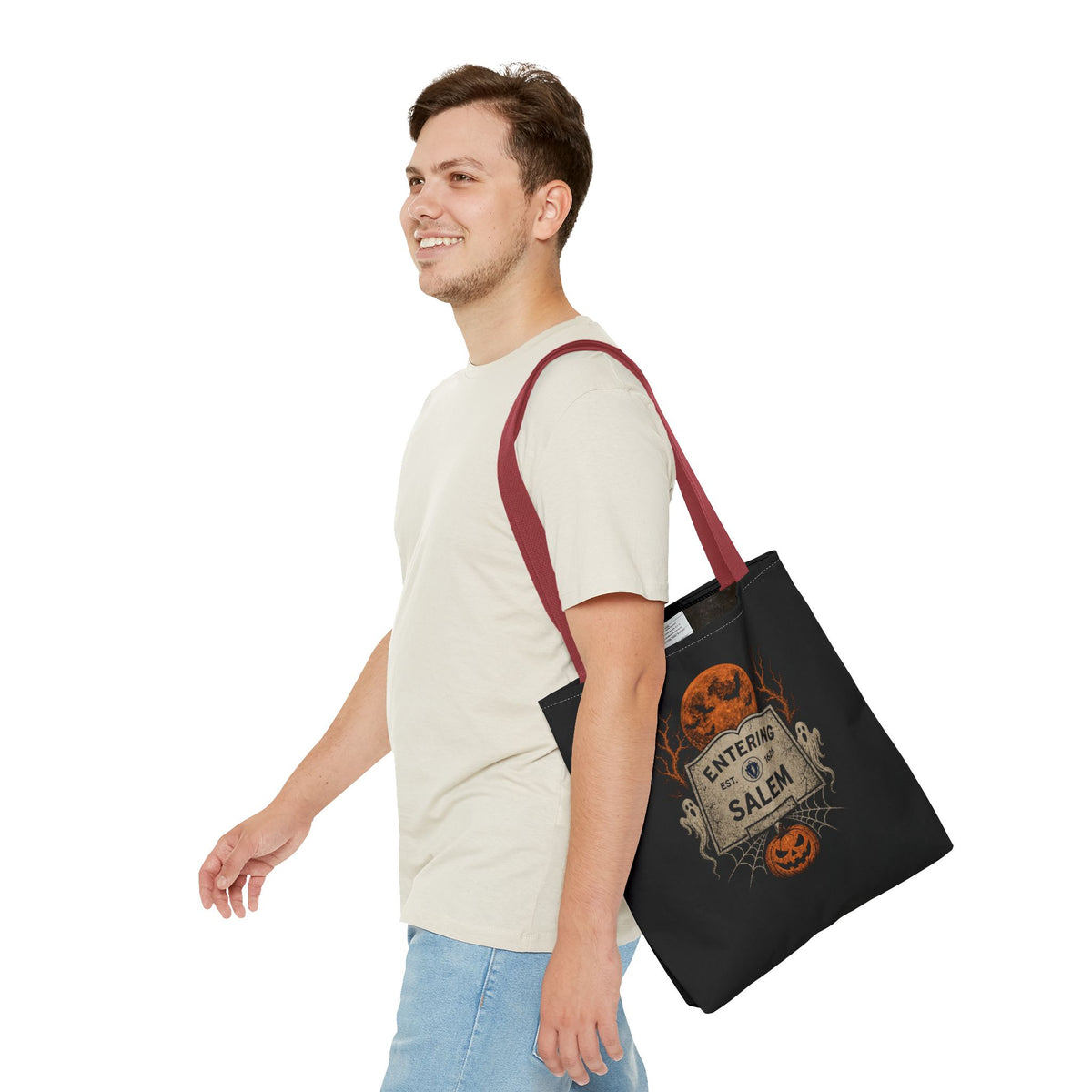 Halloween Entering Salem Tote Bag (AOP)