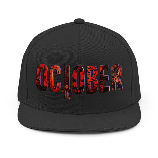 HORROR OCTOBER Unisex Snapback Hat