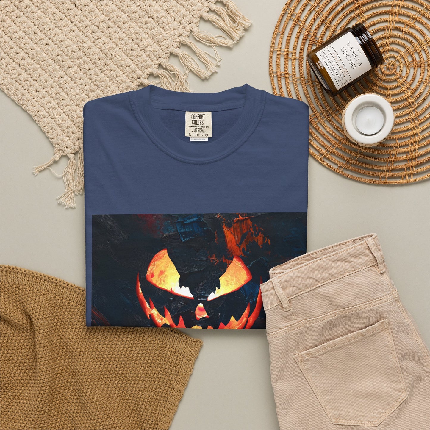 MIDNIGHT PUMPKIN Unisex Garment-Dyed T-shirt