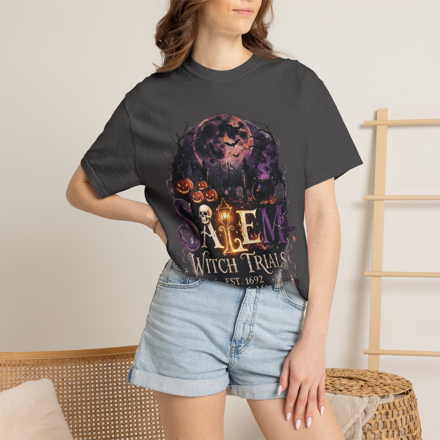 SALEM WITCH TRIALS Unisex Garment-Dyed T-shirt