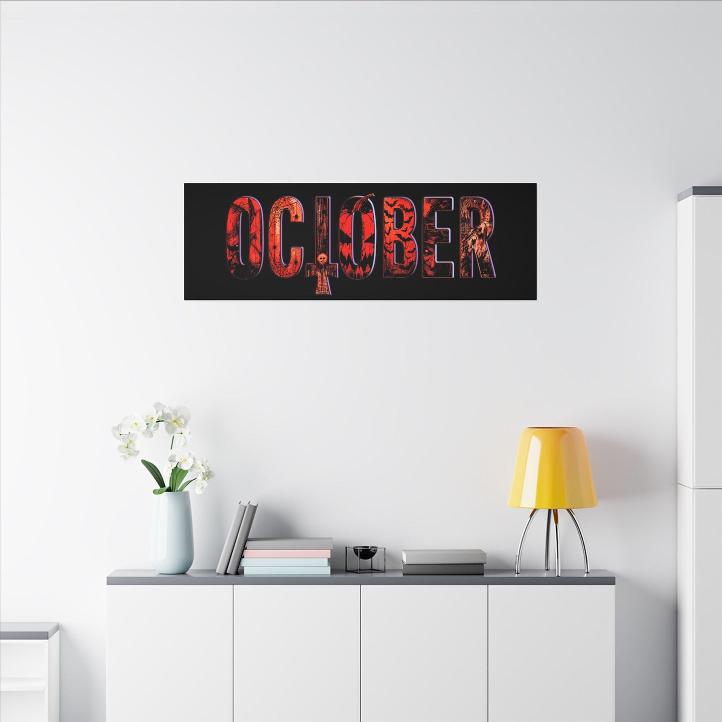 HORROR OCTOBER - Matte Canvas, Stretched, 0.75" (Multi-Size)