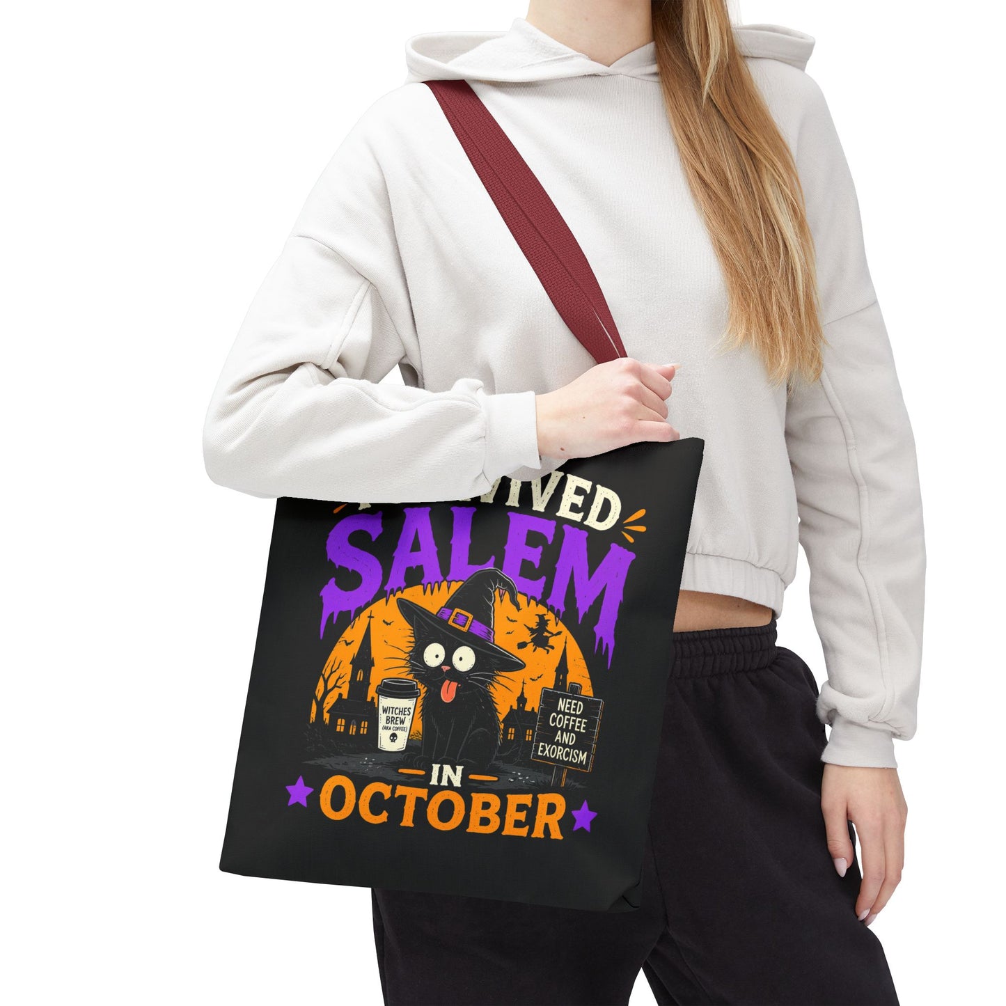 Survived Salem Cat - Tote Bag (AOP)