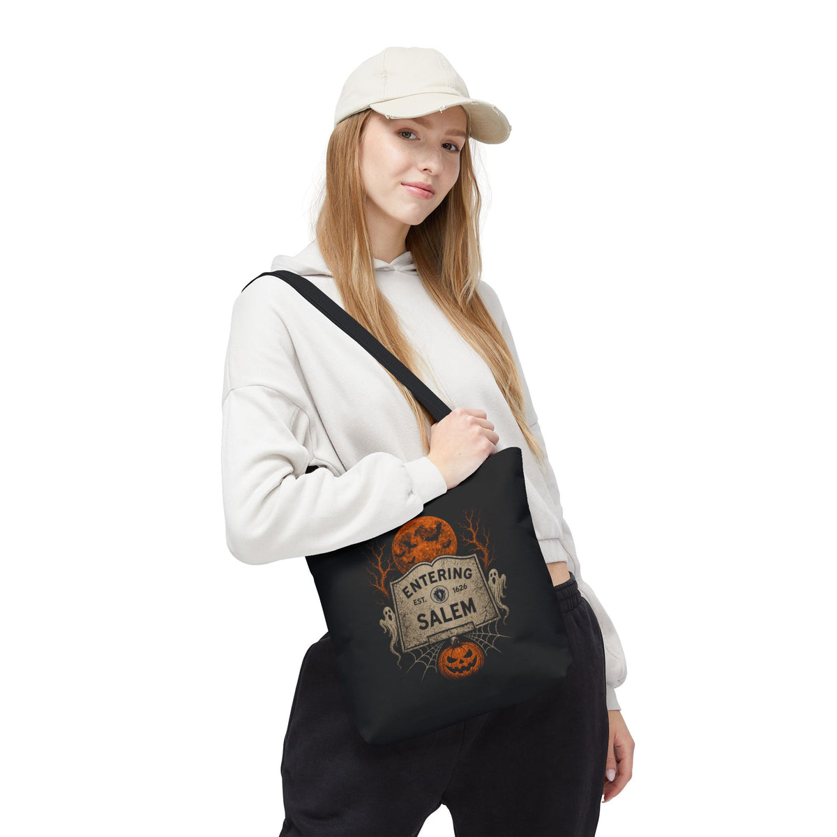 Halloween Entering Salem Tote Bag (AOP)