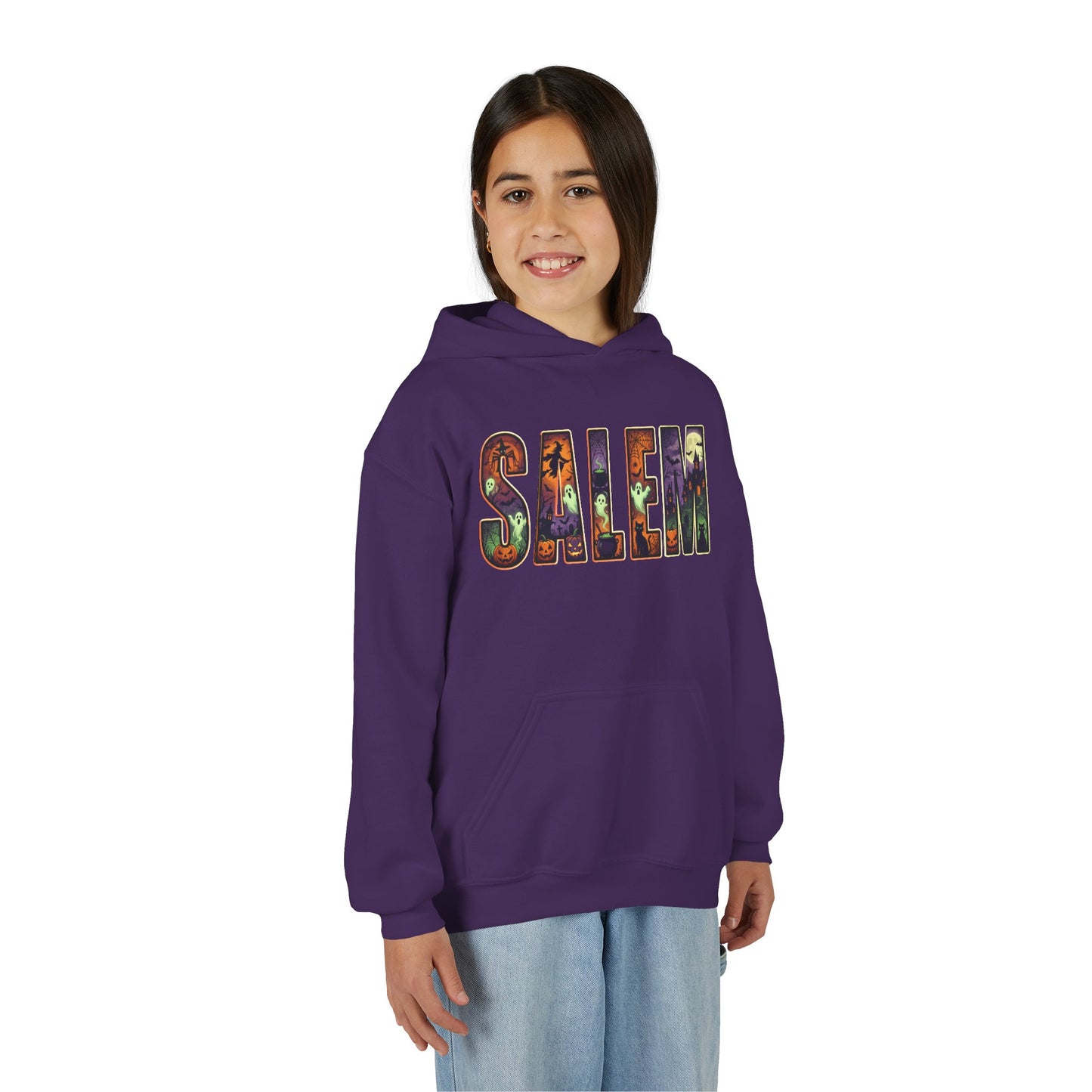 SALEM SPOOKY Youth Heavy Blend Hooded Sweatshirt (More Colors)