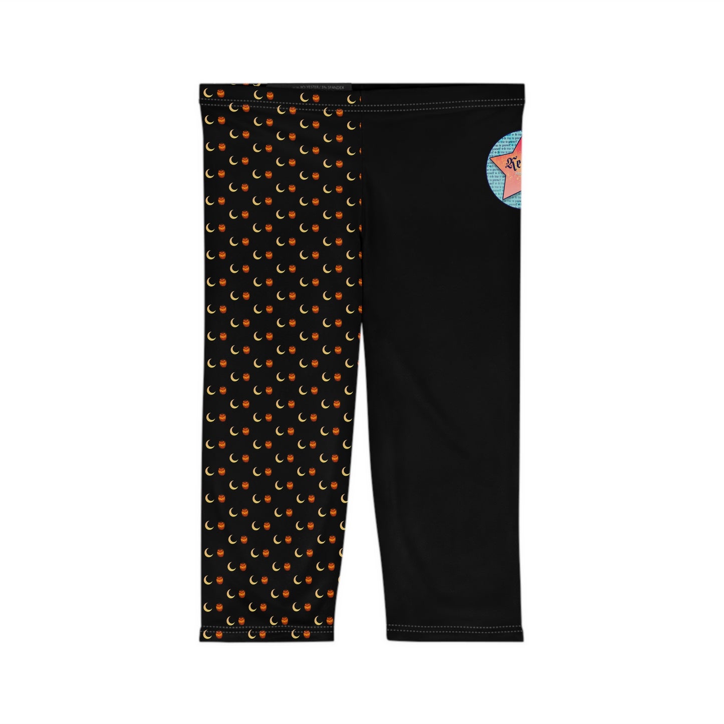 PUMPKIN MOON Women’s Capri Leggings (AOP)