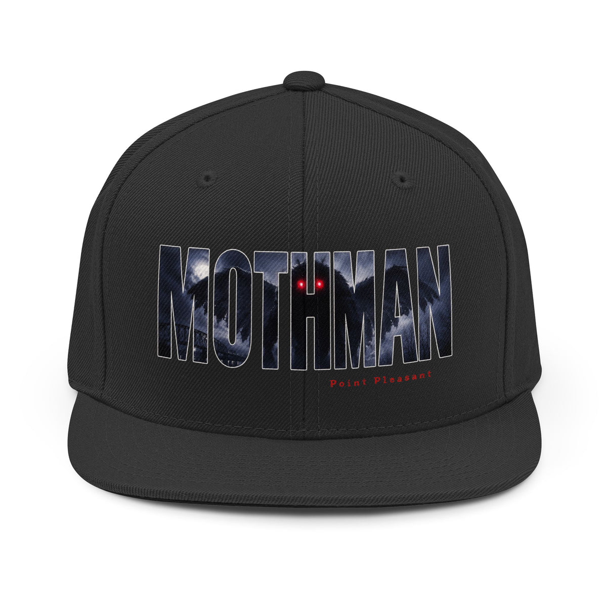 MOTHMAN LURKS Unisex Snapback Hat
