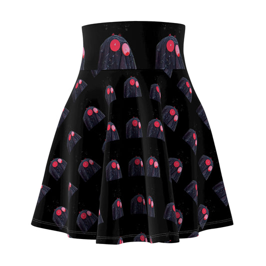 MOTHMAN Women's Skater Skirt (AOP)